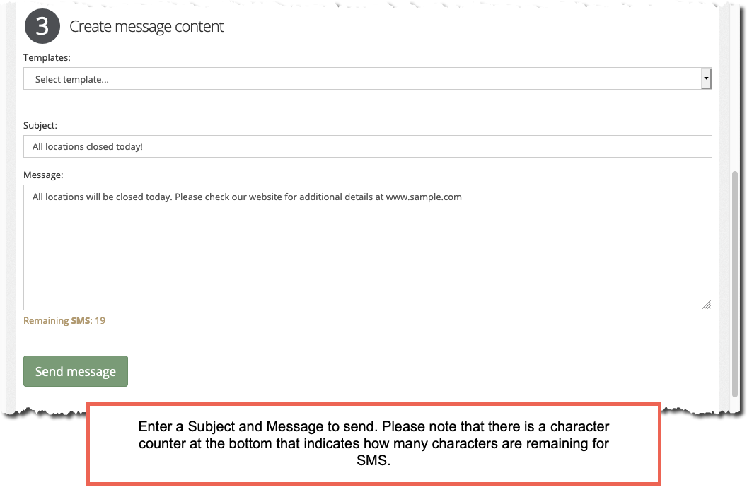 Character count: check your SMS text length